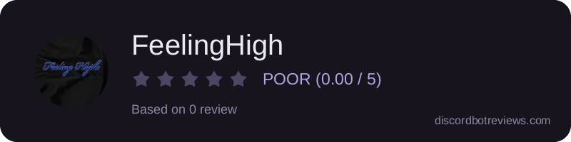 Rating widget preview for FeelingHigh