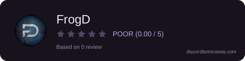 Rating widget preview for FrogD