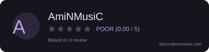 Rating widget preview for AmiNMusiC