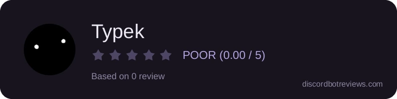 Rating banner for Typek