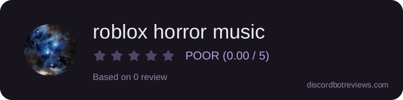 Rating widget preview for roblox horror music
