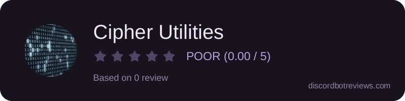 Rating widget preview for Cipher Utilities