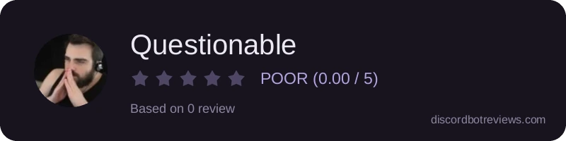 Rating widget preview for Questionable
