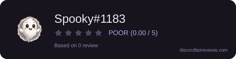 Rating widget preview for Spooky#1183