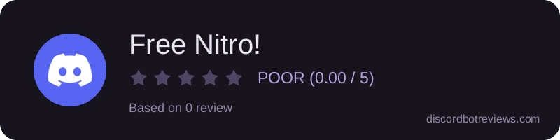 Rating widget preview for Free Nitro!