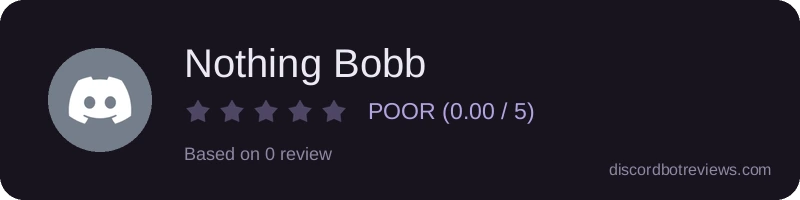 Rating widget preview for Nothing Bobb