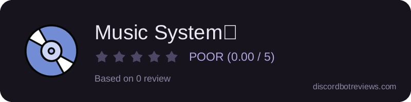 Rating widget preview for Music System✨