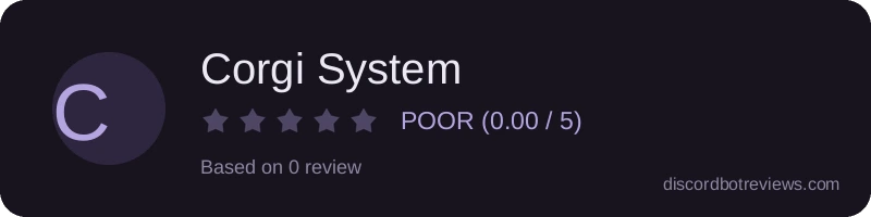 Rating banner for Corgi System