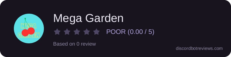 Rating widget preview for Mega Garden