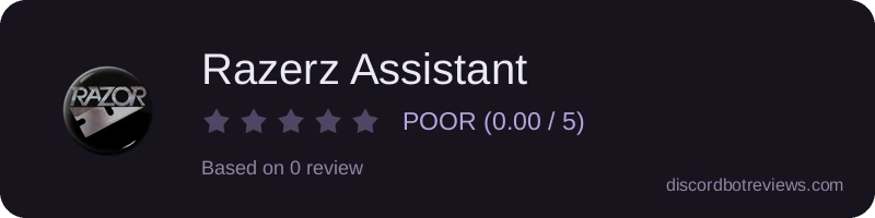 Rating widget preview for Razerz Assistant
