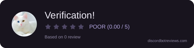 Rating widget preview for Verification!