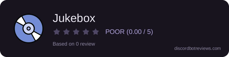 Rating widget preview for Jukebox