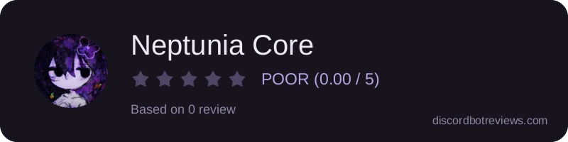 Rating widget preview for Neptunia Core