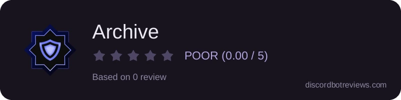Rating widget preview for Archive