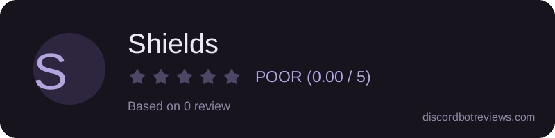 Rating widget preview for Shields