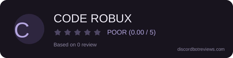 Rating widget preview for CODE ROBUX 