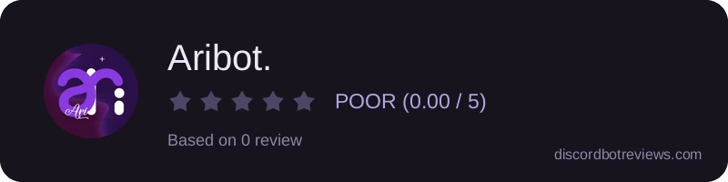 Rating widget preview for Aribot.