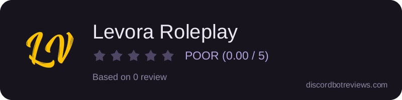 Rating widget preview for Levora Roleplay
