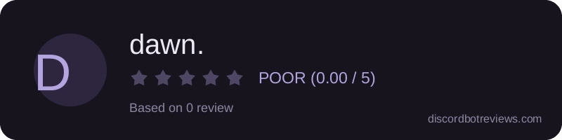 Rating widget preview for dawn.