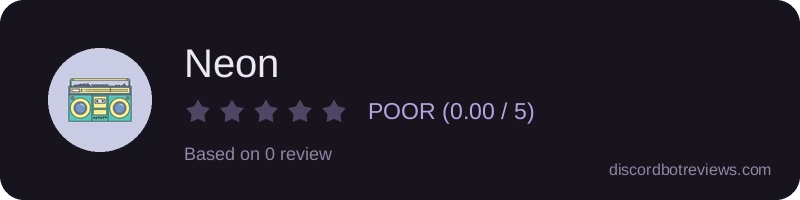 Rating widget preview for Neon
