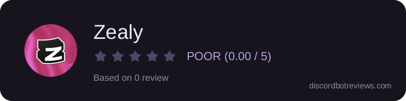 Rating widget preview for Zealy
