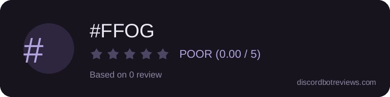 Rating widget preview for #FFOG