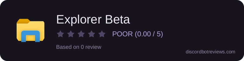 Rating banner for Explorer Beta