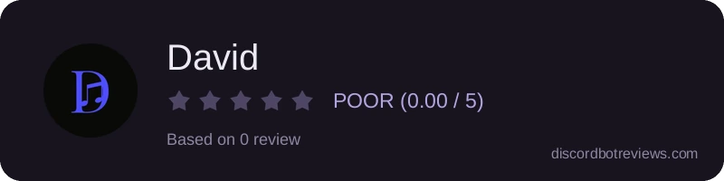 Rating widget preview for David