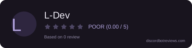 Rating widget preview for L-Dev