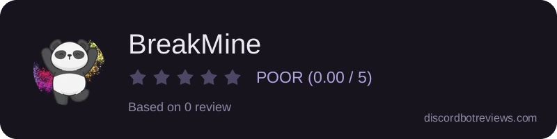 Rating widget preview for BreakMine