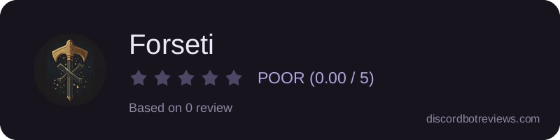 Rating widget preview for Forseti