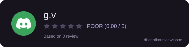 Rating banner for g.v