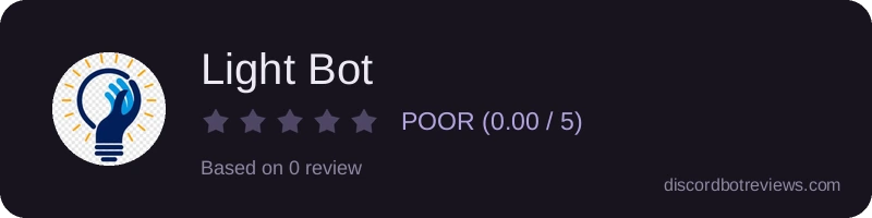 Rating widget preview for Light Bot