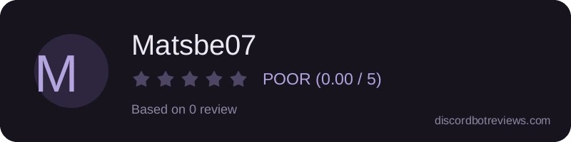 Rating widget preview for Matsbe07