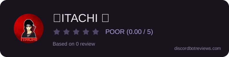 Rating widget preview for 〢ITACHI 〢