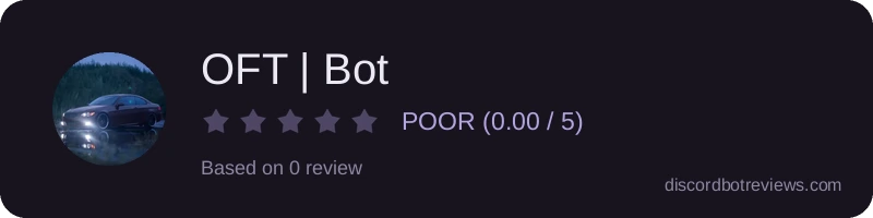 Rating banner for OFT | Bot