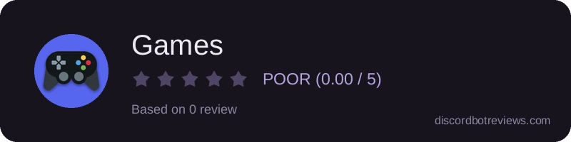Rating banner for Games