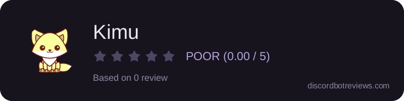 Rating widget preview for Kimu