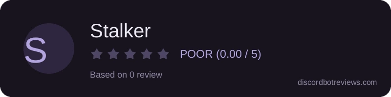 Rating widget preview for Stalker