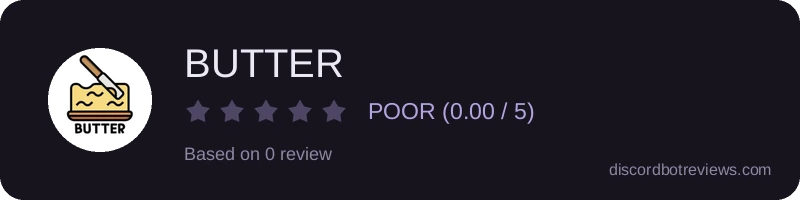 Rating widget preview for BUTTER