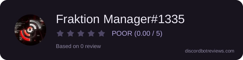 Rating widget preview for Fraktion Manager#1335