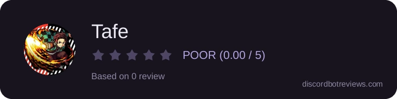 Rating widget preview for Tafe