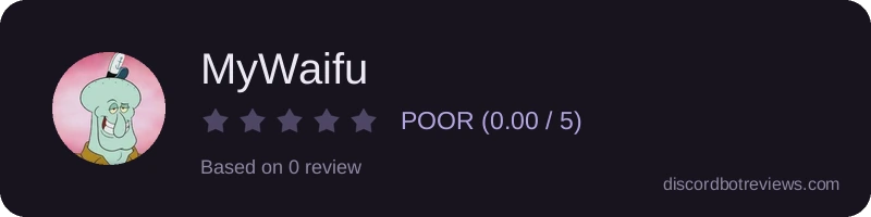 Rating widget preview for MyWaifu