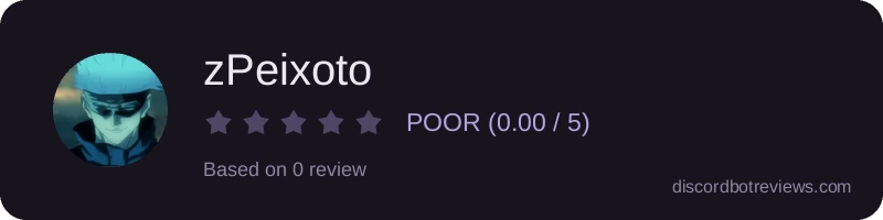 Rating widget preview for zPeixoto 