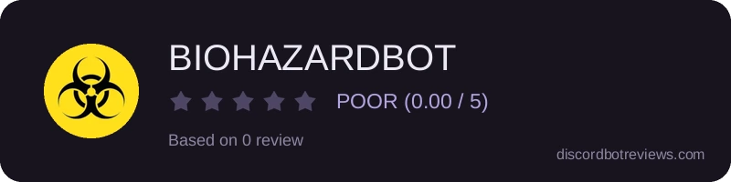 Rating widget preview for BIOHAZARDBOT