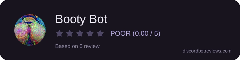 Rating widget preview for Booty Bot