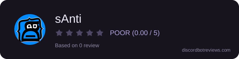 Rating banner for sAnti