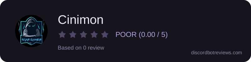 Rating widget preview for Cinimon