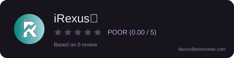 Rating banner for iRexus⚡