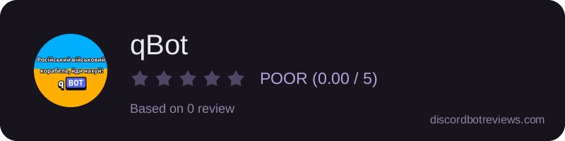 Rating widget preview for qBot